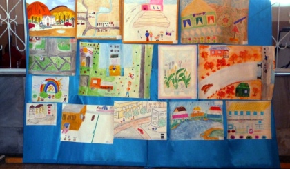 Праздник в честь конкурса детского рисунка "Мой город"